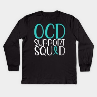 OCD support squad Kids Long Sleeve T-Shirt